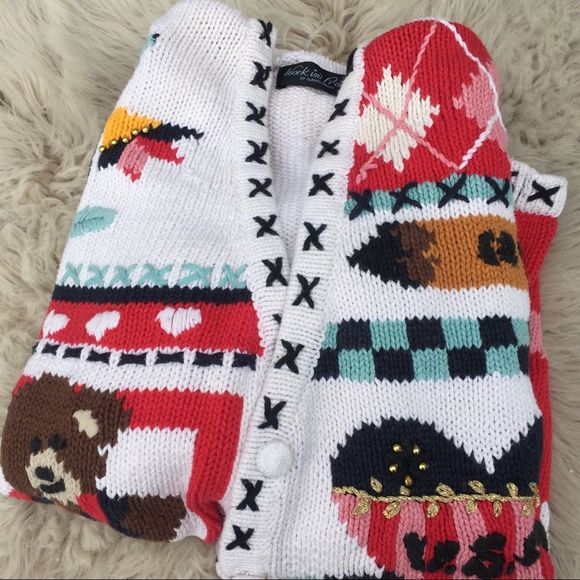 Vintage Sweaters - Vintage USA patriotic sweater cardigan